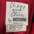 Load image into Gallery viewer, Moschino Cheap and Chic Red / Black Velvet Bow Adorned Wool Blazer