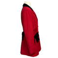 Load image into Gallery viewer, Moschino Cheap and Chic Red / Black Velvet Bow Adorned Wool Blazer