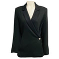 Load image into Gallery viewer, Loewe Black Asymmetric Single Button Tailored Stretch Viscose Blazer Jacket