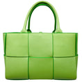 Load image into Gallery viewer, Bottega Veneta Green Intrecciato Leather Arco Tote Bag