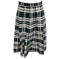 Load image into Gallery viewer, Christian Dior Black / White Plaid Cotton Midi Skirt