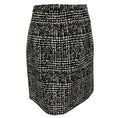 Load image into Gallery viewer, Michael Kors Collection Black / White Wool Mini Skirt