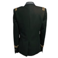 Load image into Gallery viewer, Balmain Black / Gold Chain Embellished Cotton Tuxedo Style Blazer Jacket