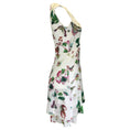 Load image into Gallery viewer, Andrew Gn White Multi Butterfly Printed Sleeveless V-Neck Crepe Dress
