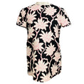 Load image into Gallery viewer, Valentino Black / White / Pink Floral Short Sleeved Crepe Top