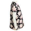 Load image into Gallery viewer, Valentino Black / White / Pink Floral Short Sleeved Crepe Top