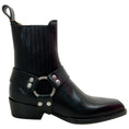 Load image into Gallery viewer, Paris Texas Black Leather Helena Ankle Moto Boots