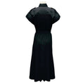 Load image into Gallery viewer, Celine Black Saharienne Cotton Poplin Midi Safari Dress