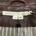 Load image into Gallery viewer, Veronica Beard Burgundy Oxblood Gail Lamb Leather Dickey Jacket