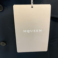 Load image into Gallery viewer, McQueen Navy Blue Double Breasted Cropped Trench Jacket