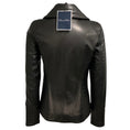 Load image into Gallery viewer, Oscar de la Renta Black Quilted Leather Zip Front Jacket