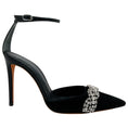 Load image into Gallery viewer, Alexandre Birman Black Suede Lisa Jeweled Pumps