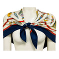 Load image into Gallery viewer, Hermes Navy Blue / White / Red Qu' Importe le Flacon Print Square Silk Twill Scarf