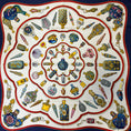 Load image into Gallery viewer, Hermes Navy Blue / White / Red Qu' Importe le Flacon Print Square Silk Twill Scarf