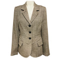 Load image into Gallery viewer, Smythe Mushroom Herringbone Three Button Blazer