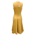 Load image into Gallery viewer, Michael Kors Collection Wheat Sleeveless Flared Wool Midi Dress