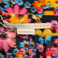 Load image into Gallery viewer, Stella McCartney Black / Pink Multi Tie Neck Floral Printed Silk Blouse