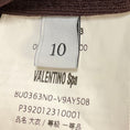 Load image into Gallery viewer, Valentino Burgundy Nylon Stretch Jacket with Ruffle Detail