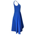 Load image into Gallery viewer, Alexander McQueen Galactic Blue 2023 Sleeveless Cotton Day Dress
