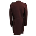 Load image into Gallery viewer, Valentino Burgundy Nylon Stretch Jacket with Ruffle Detail