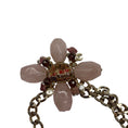 Load image into Gallery viewer, Chanel RARE 2005 Rose Quartz Stone Embellished CC Logo Pendant Gold Chain Belt