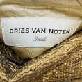 Load image into Gallery viewer, Dries Van Noten Gold Metallic Textured Jacquard Jacket with Ecru Wool Interior