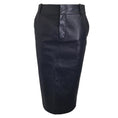 Load image into Gallery viewer, Tom Ford Black Perforated Lambskin Leather Midi Skirt

