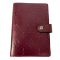Load image into Gallery viewer, Louis Vuitton Wine Monogram Embossed Vernis Leather Agenda Holder