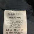 Load image into Gallery viewer, McQueen Navy Pleated Straight Leg Wool Trousers
