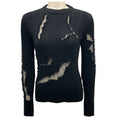 Load image into Gallery viewer, Alexander McQueen Black 2024 Mesh Tulle Detail Knit Pullover Sweater