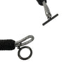 Load image into Gallery viewer, Brunello Cucinelli Silver Metallic / Charcoal Monili Bead Embellished Leather Toggle Choker Necklace
