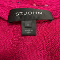 Load image into Gallery viewer, St. John Fuchsia Pink Knit Jacket with Tweed Trim