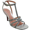 Load image into Gallery viewer, Zimmermann Silver Sequined Aura Sandals