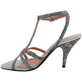Load image into Gallery viewer, Zimmermann Silver Sequined Aura Sandals
