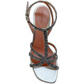 Load image into Gallery viewer, Zimmermann Silver Sequined Aura Sandals