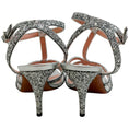 Load image into Gallery viewer, Zimmermann Silver Sequined Aura Sandals