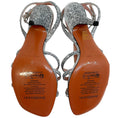 Load image into Gallery viewer, Zimmermann Silver Sequined Aura Sandals