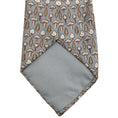 Load image into Gallery viewer, Hermes Taupe / Tan Silk Tree Print Men's Tie