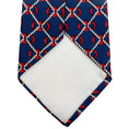 Load image into Gallery viewer, Hermes Navy / Red Silk Bit and Chain Print Men's Tie