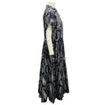 Load image into Gallery viewer, Giambattista Valli Navy Multi Paisley Printed Cotton Midi Dress