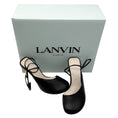 Load image into Gallery viewer, Lanvin Black Leather Sequence 95mm Pumps