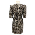 Load image into Gallery viewer, Michael Kors Collection Khaki Multi Leopard Print Jacquard Mini Dress