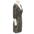 Load image into Gallery viewer, Michael Kors Collection Khaki Multi Leopard Print Jacquard Mini Dress