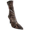 Load image into Gallery viewer, Stella McCartney Coffee Iconic Reptile Print Boots