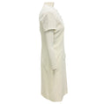 Load image into Gallery viewer, Altuzarra White Fringed Short Sleeved Linen Midi Dress