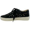 Load image into Gallery viewer, Chanel Black Leather Floral Eyelet Sneakers