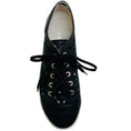 Load image into Gallery viewer, Chanel Black Leather Floral Eyelet Sneakers