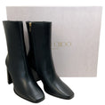 Load image into Gallery viewer, Jimmy Choo Black Leather Loren AB 85 Ankle Boots