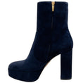 Load image into Gallery viewer, Gianvito Rossi Blue Denim Suede Portree Platform Booties
