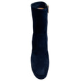 Load image into Gallery viewer, Gianvito Rossi Blue Denim Suede Portree Platform Booties